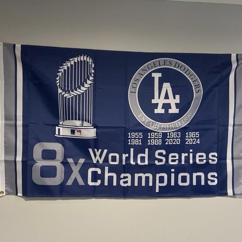 Dodgers World Series flag